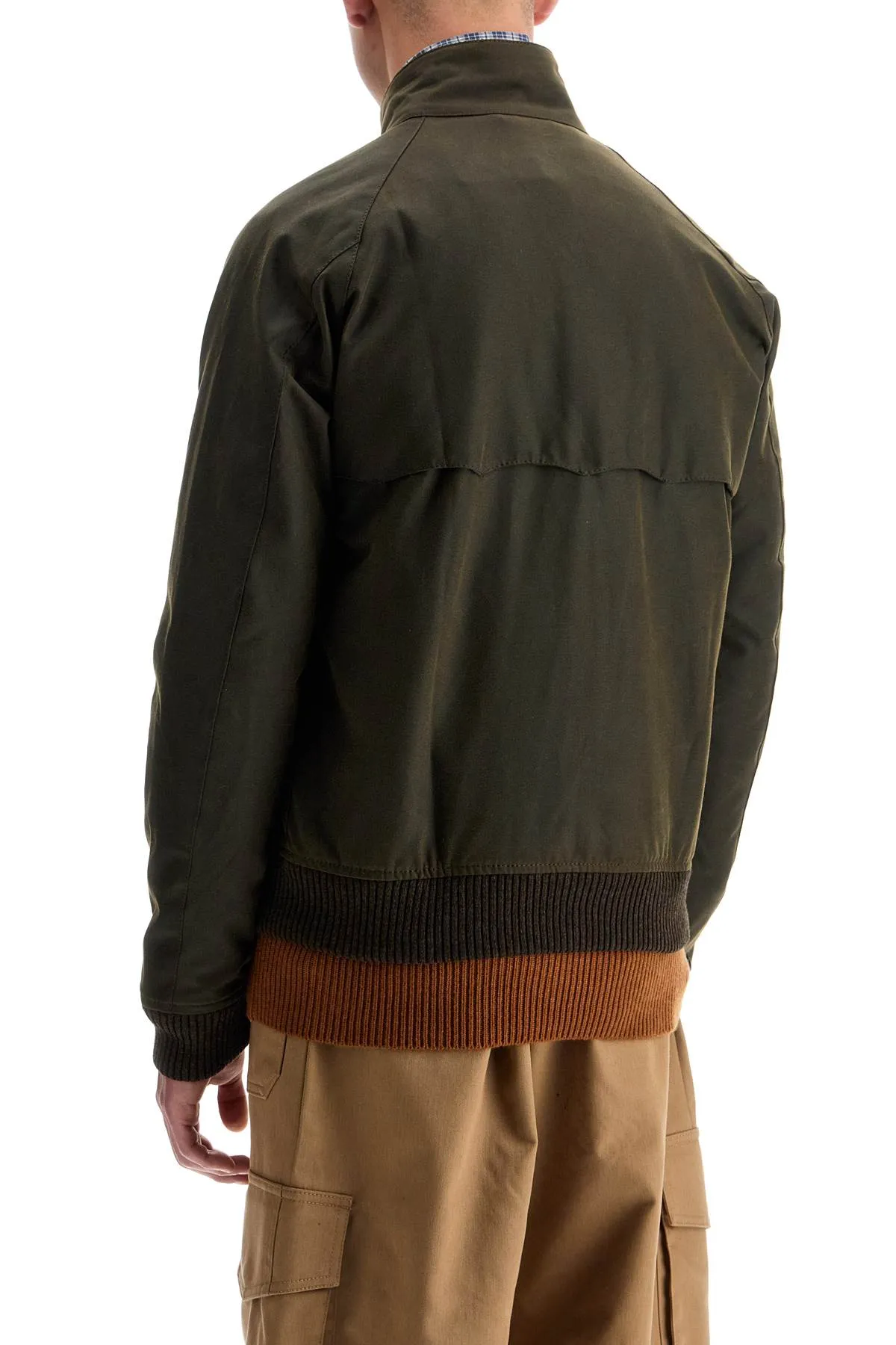 Barbour X Baracuta Cino\N\Nwaxed Cotton Bomber Door