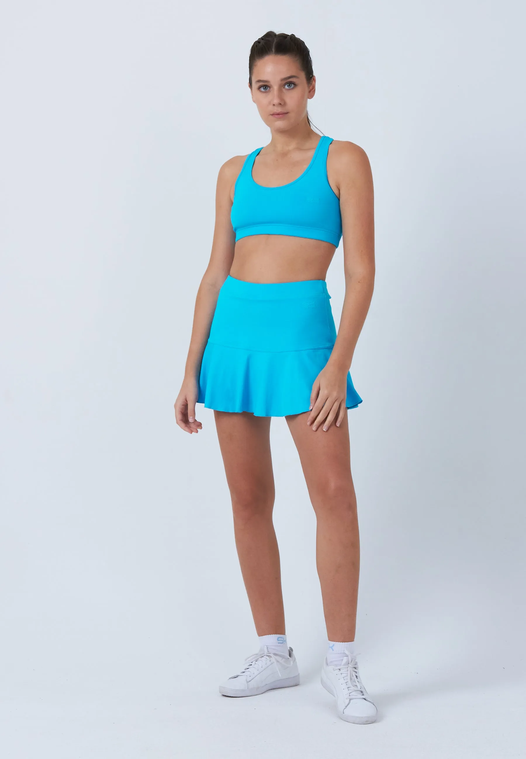 Bell-Shaped Tennis Skirt / Skort, turquoise 