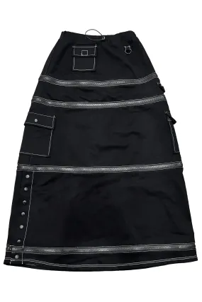 Black Carmen 5-in-1 Convertible Cargo Skirt