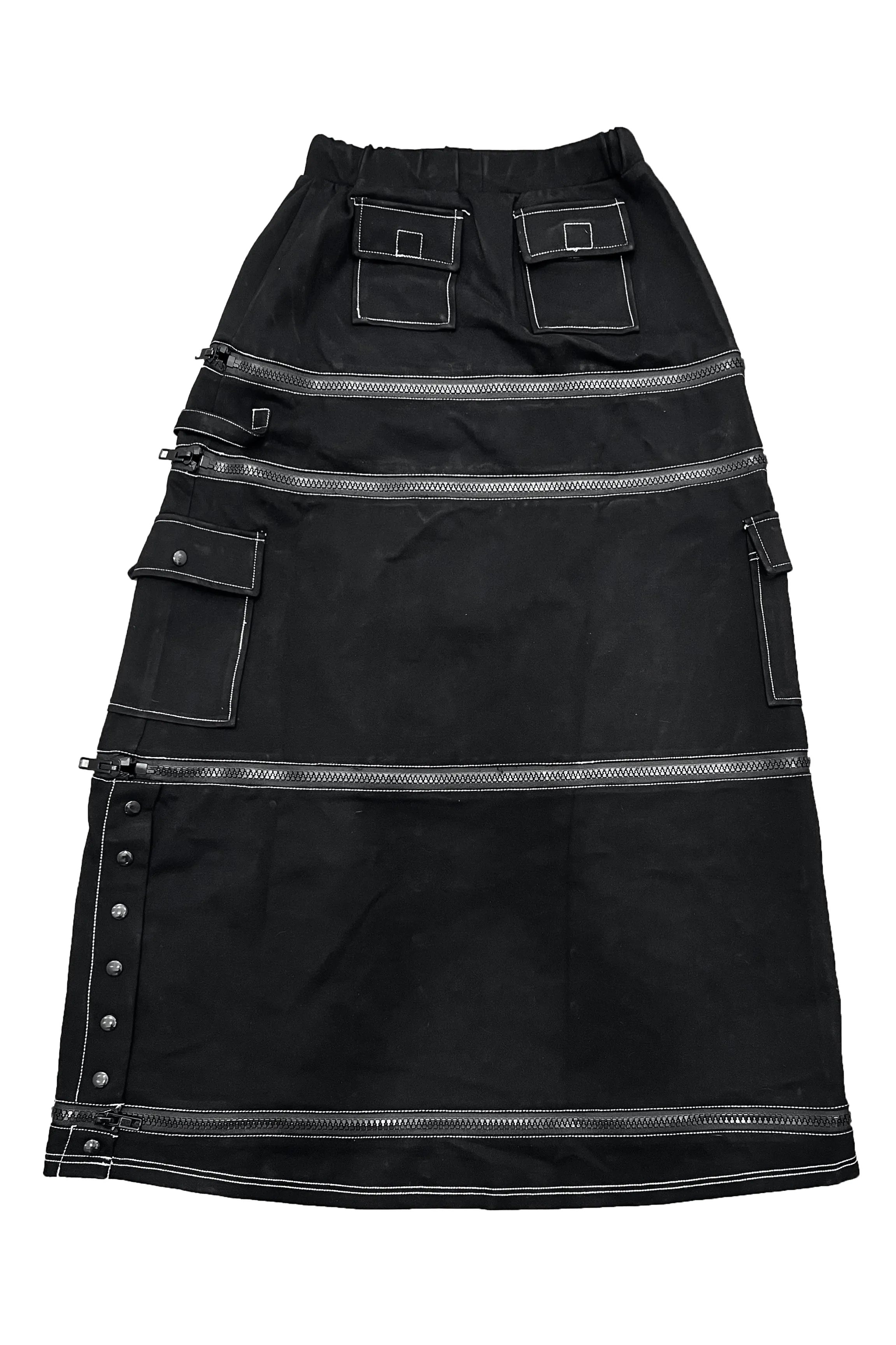 Black Carmen 5-in-1 Convertible Cargo Skirt