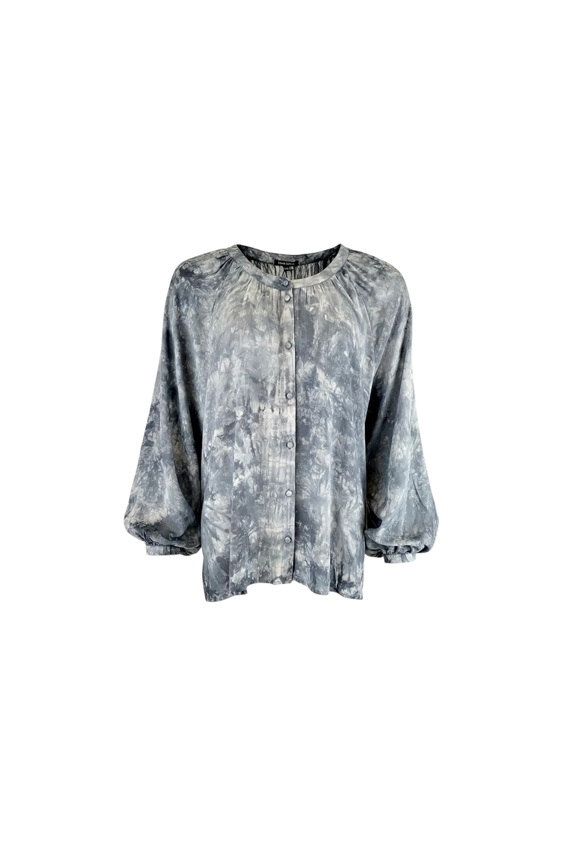 Black Colour Denmark Ebba Tie Dye Shirt In Denim Colour