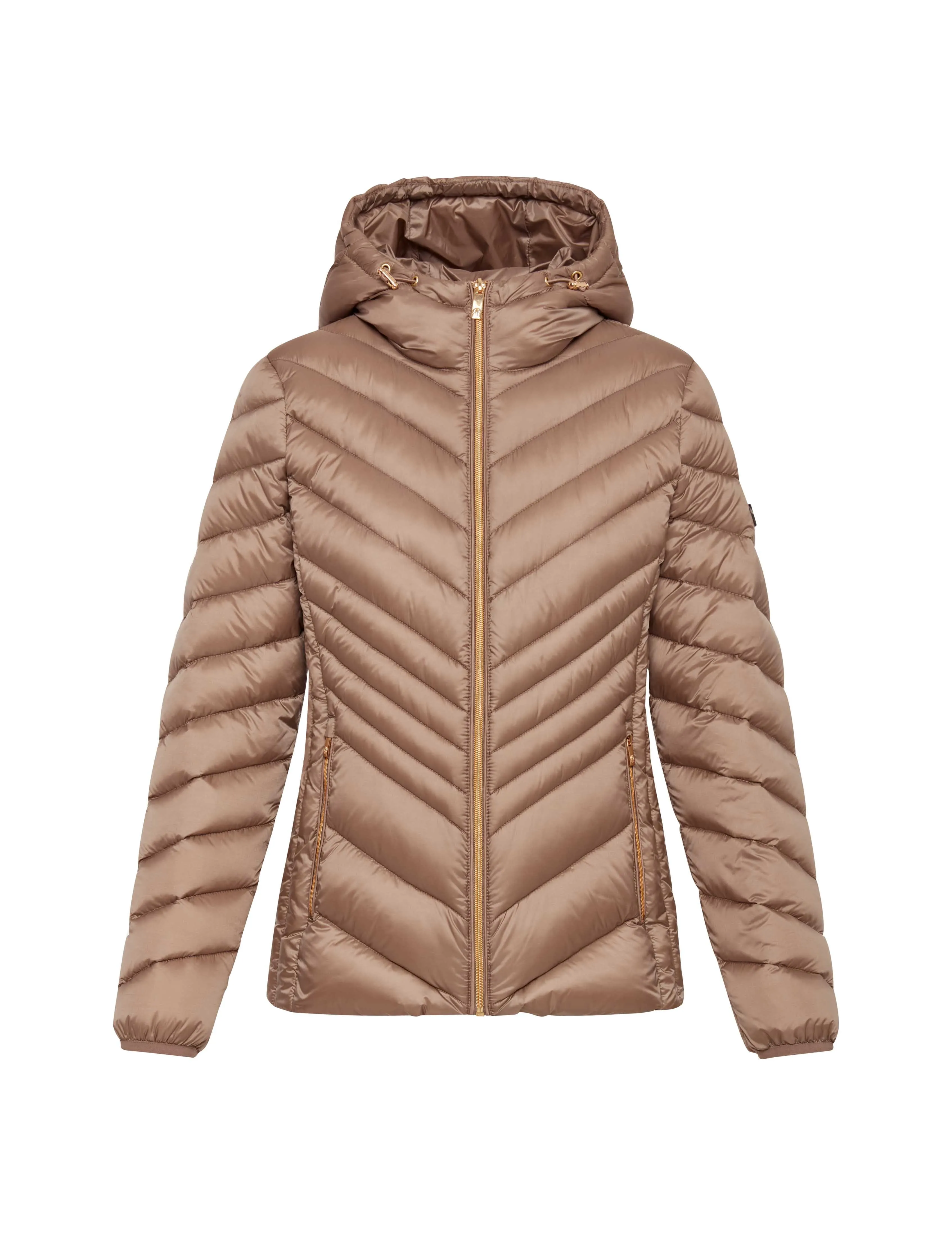 Chevron Packable Puffer Jacket