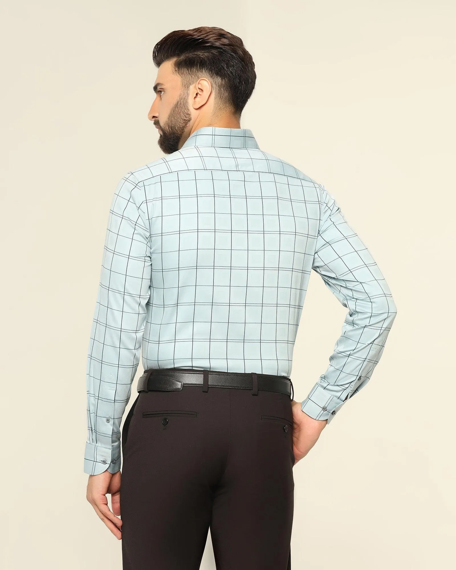 Formal Grey Check Shirt - Raul