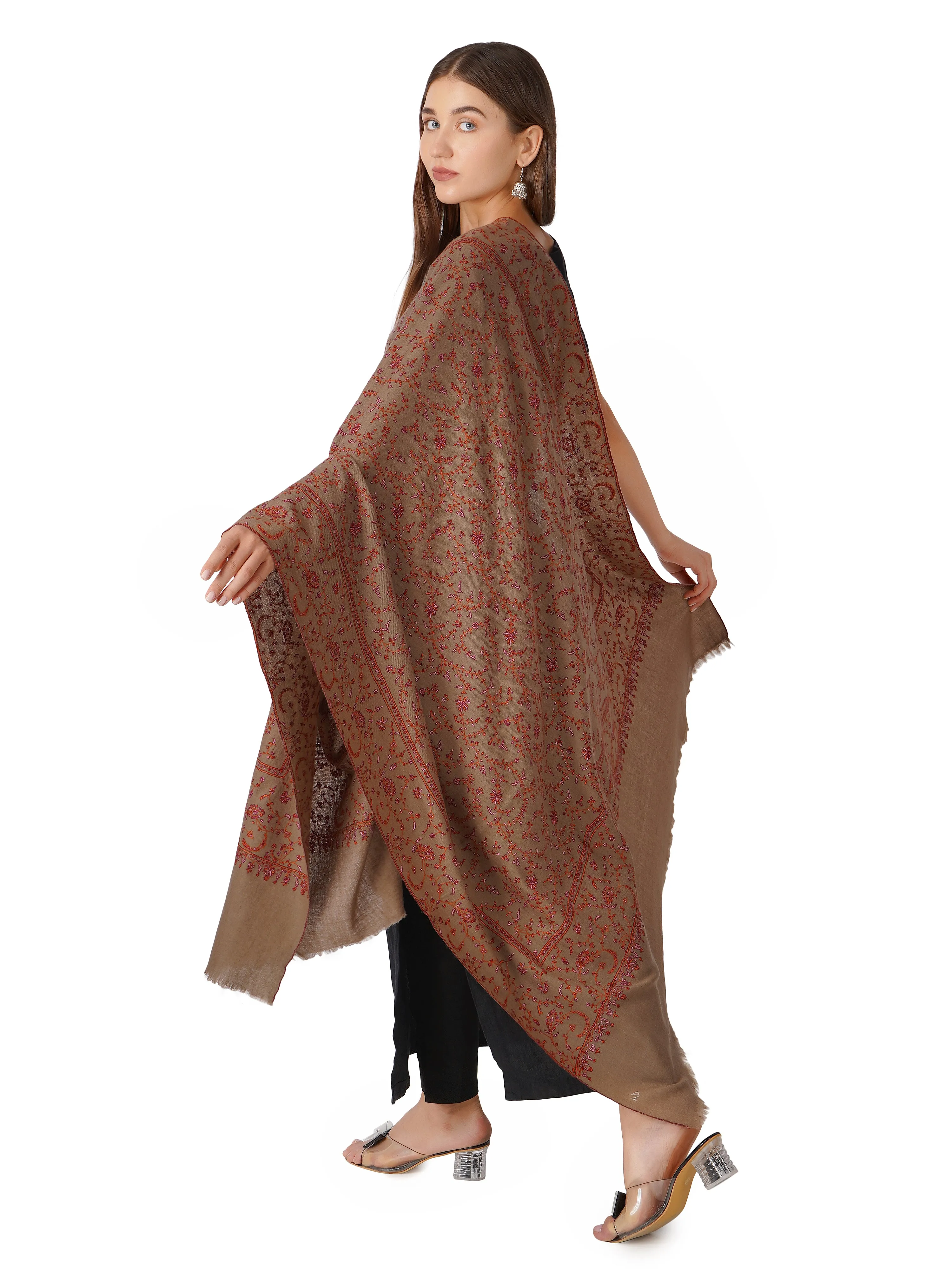 Luxurious Pashmina Shawl – Timeless Classic - Natural Toosh