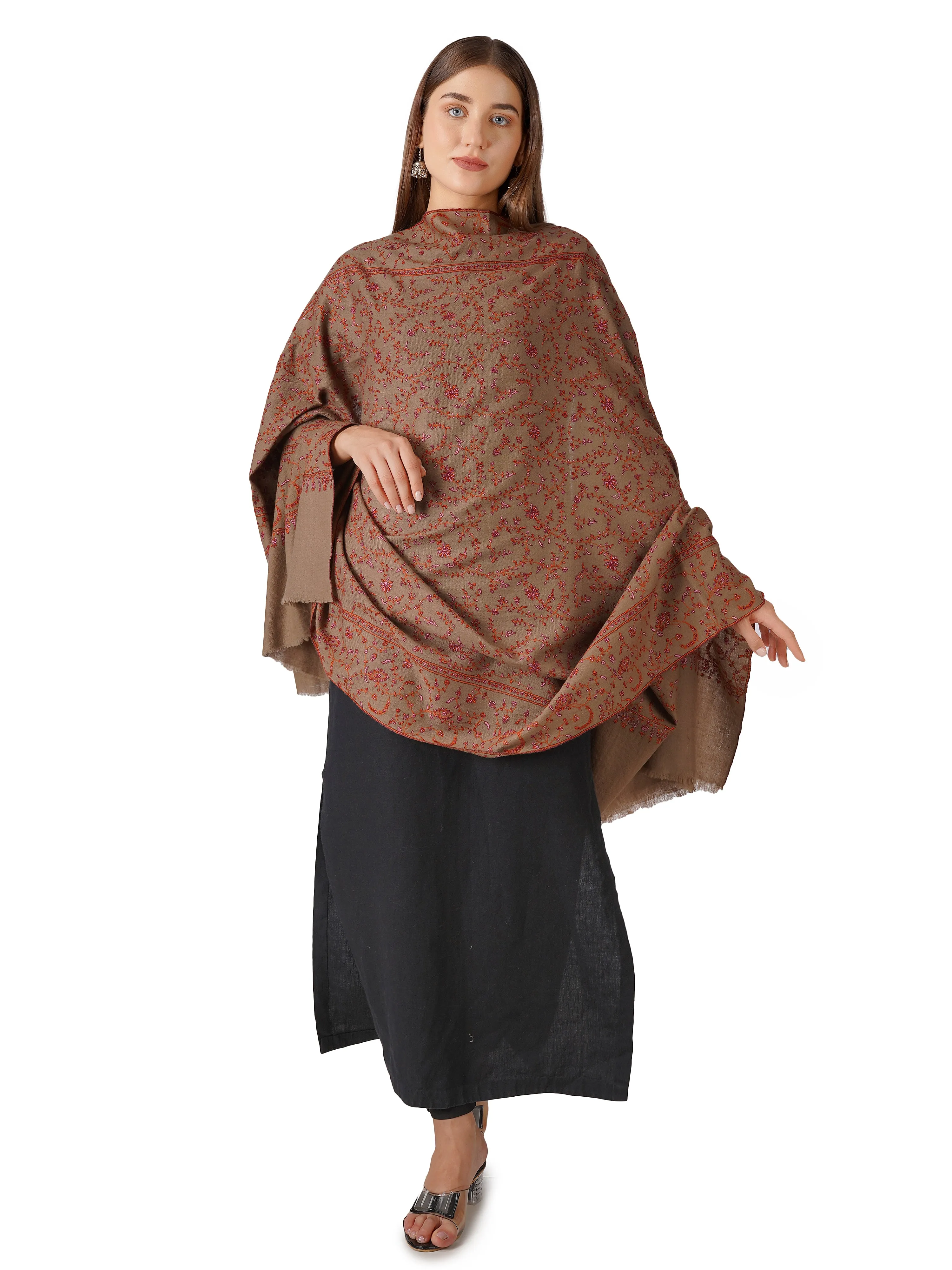 Luxurious Pashmina Shawl – Timeless Classic - Natural Toosh