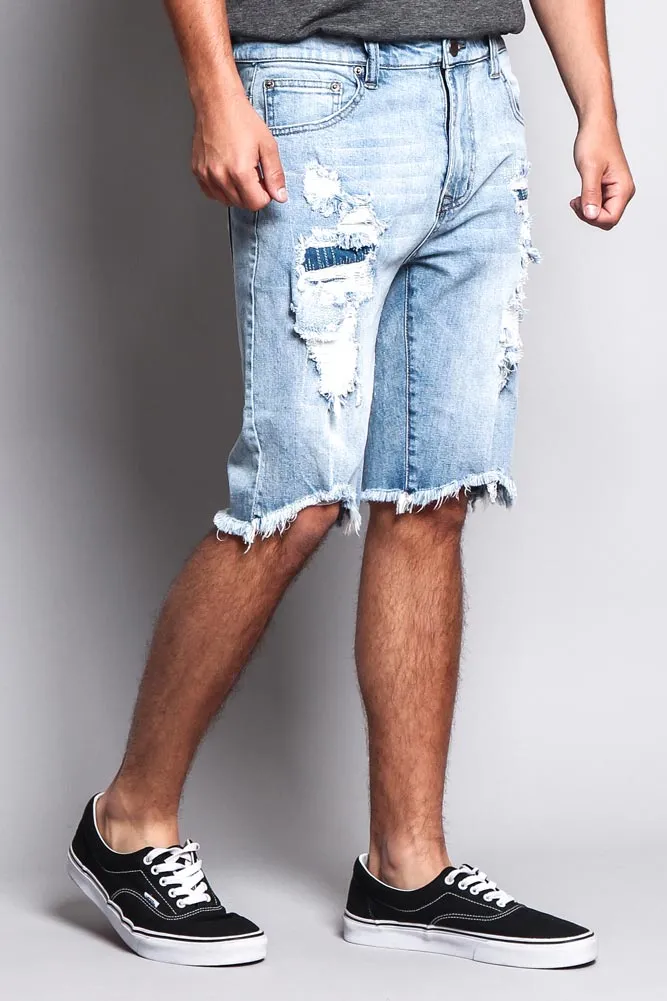 Men's Ripped Illusion Shorts