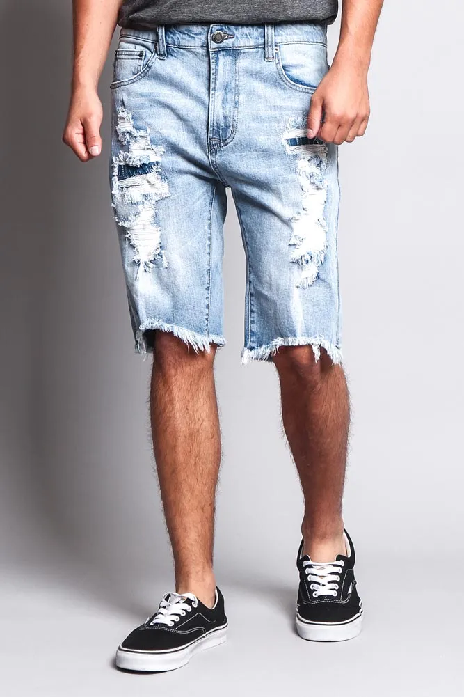 Men's Ripped Illusion Shorts