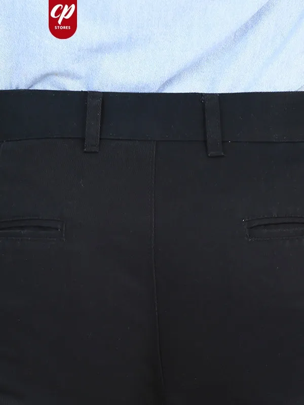 MWF07 Men's Wrinkle-Free 100% Cotton Trouser Black