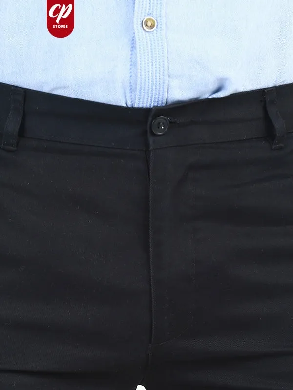 MWF07 Men's Wrinkle-Free 100% Cotton Trouser Black