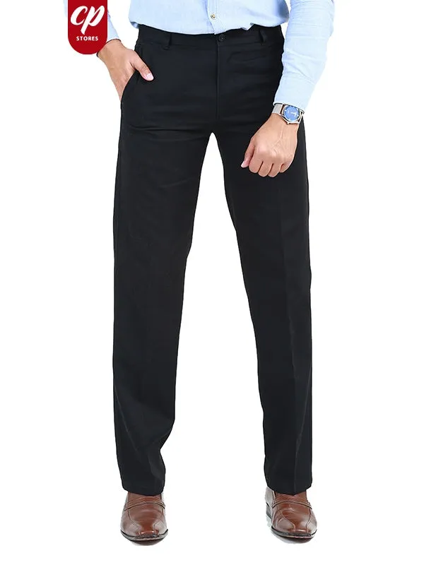 MWF07 Men's Wrinkle-Free 100% Cotton Trouser Black