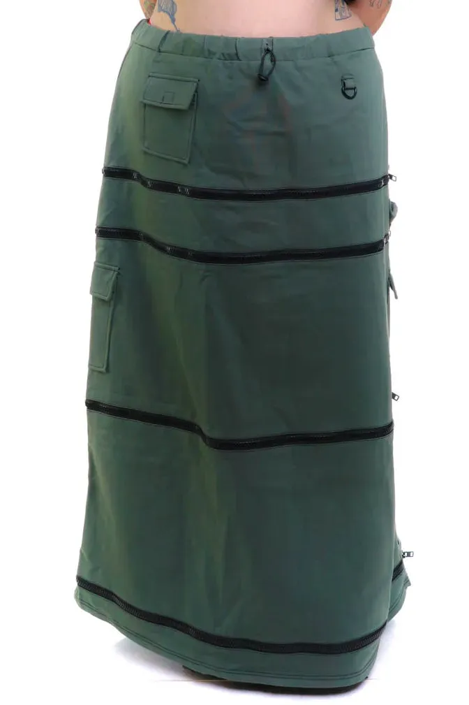 Olive Carmen 5-in-1 Convertible Cargo Skirt