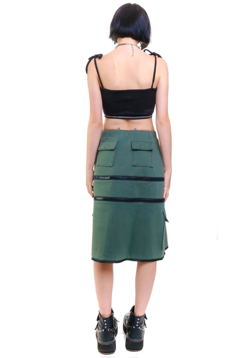 Olive Carmen 5-in-1 Convertible Cargo Skirt