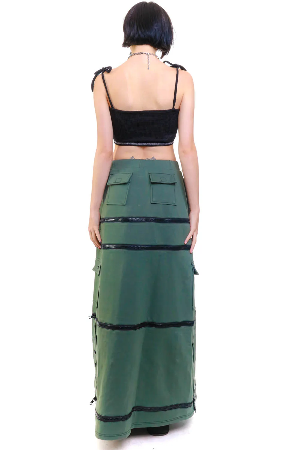 Olive Carmen 5-in-1 Convertible Cargo Skirt