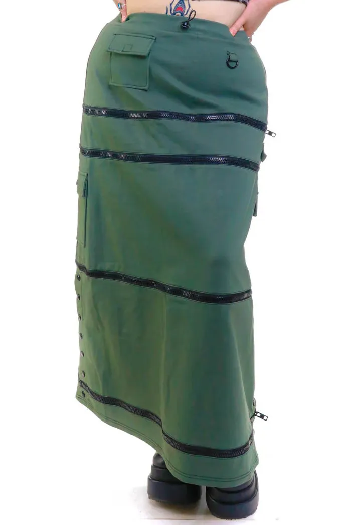 Olive Carmen 5-in-1 Convertible Cargo Skirt