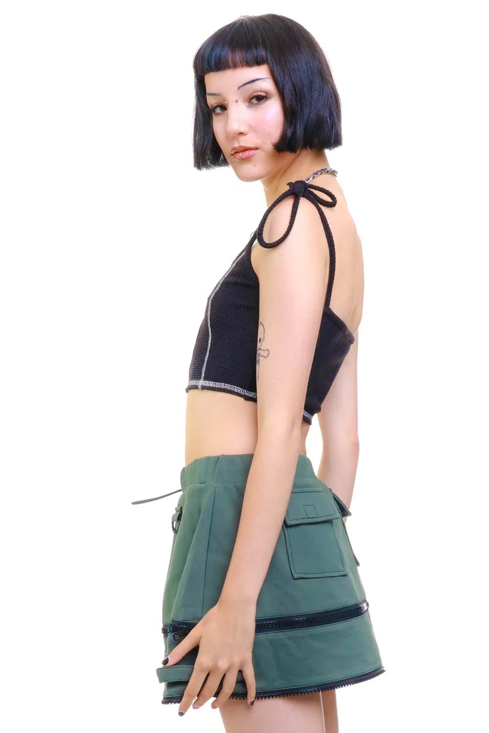 Olive Carmen 5-in-1 Convertible Cargo Skirt