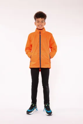 Origin Mini Packable Waterproof Kids Jacket - Neon Orange