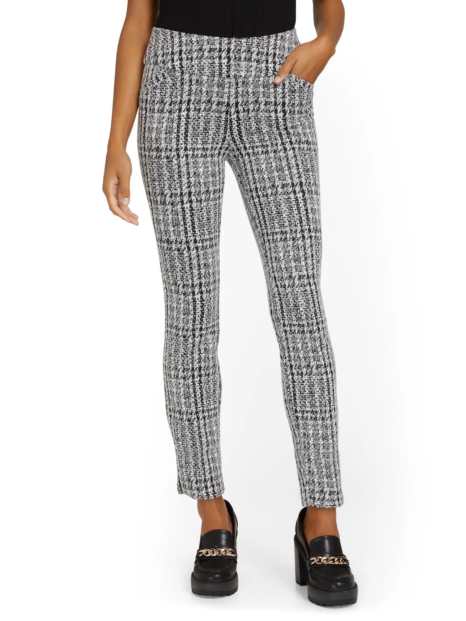 Pull-On Super High-Waisted Ankle Ponte Pant - Superflex