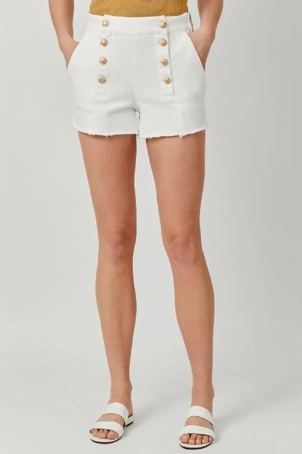 Sadie Fringed Denim Shorts