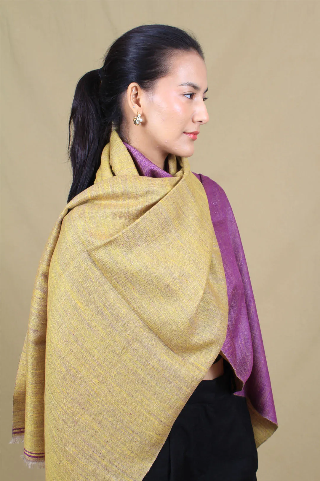 Samaa Reversible Cashmere Shawl