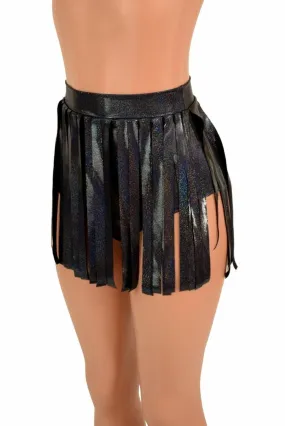 Siren 12" Gladiator Shorts in Black Holo