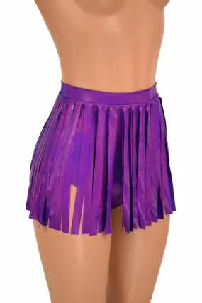 Siren Gladiator Shorts in Grape Holo