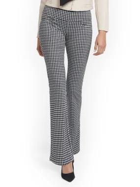 Tall Houndstooth Pull-On Bootcut Ponte Knit Pant - Superflex