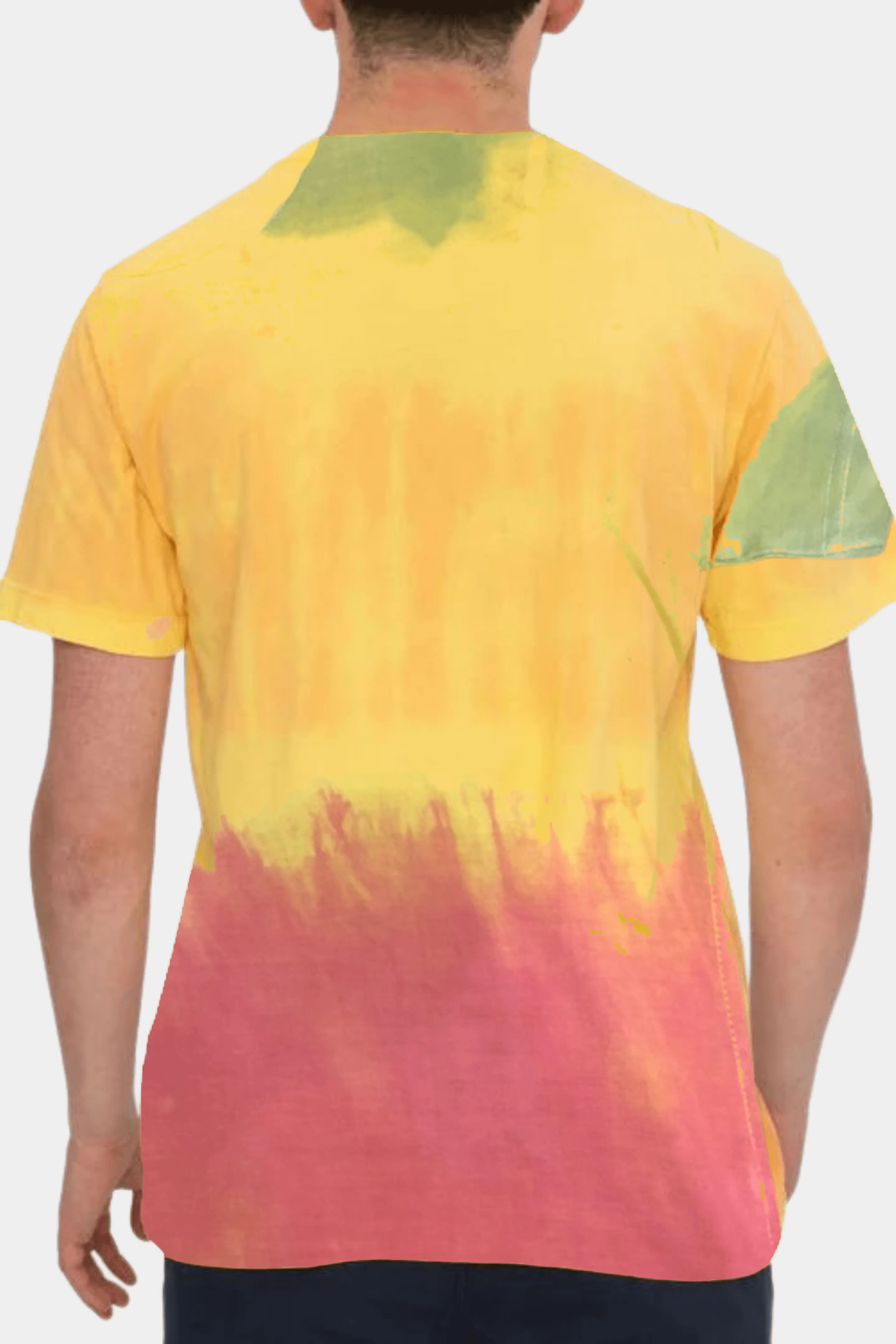 Tie Dye Solid Essentials Tops - Half Sleeves