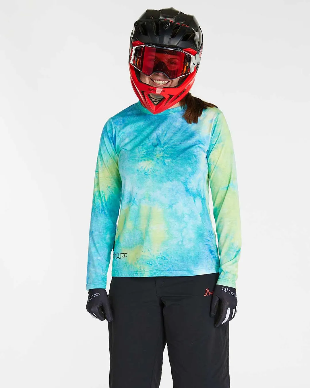 Womens Long Sleeve Tech Tee | Tie Dye