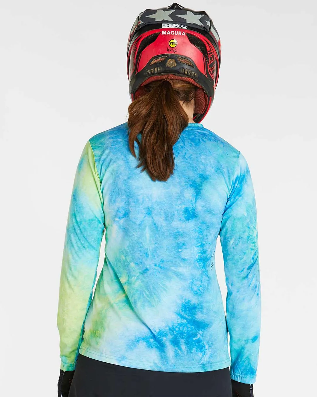 Womens Long Sleeve Tech Tee | Tie Dye