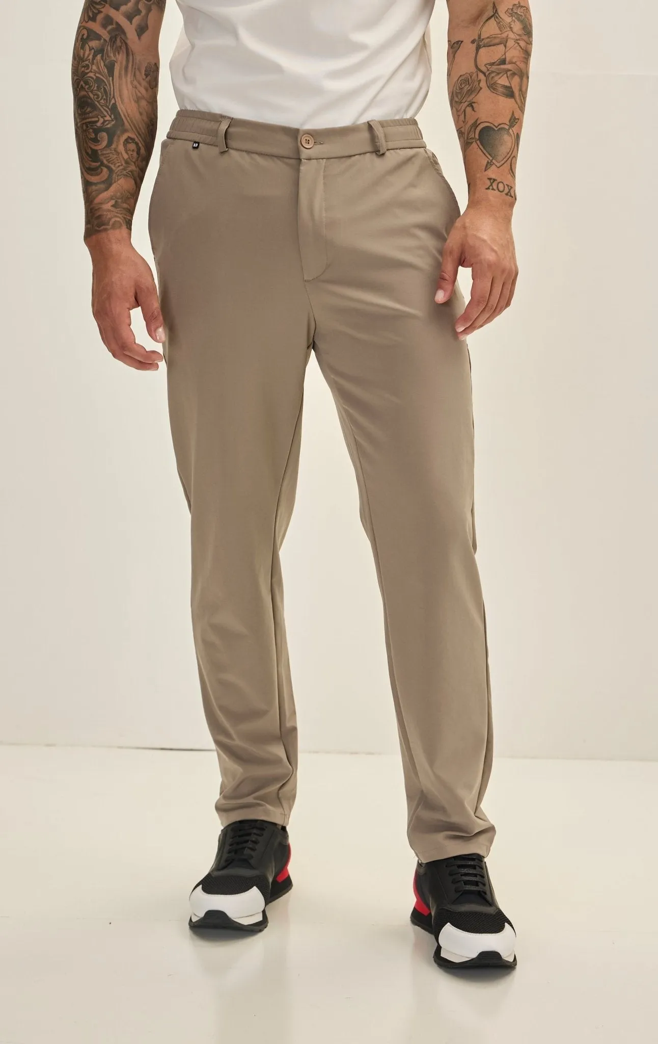 Wrinkle Free Tapered Travel Pants - Vizon