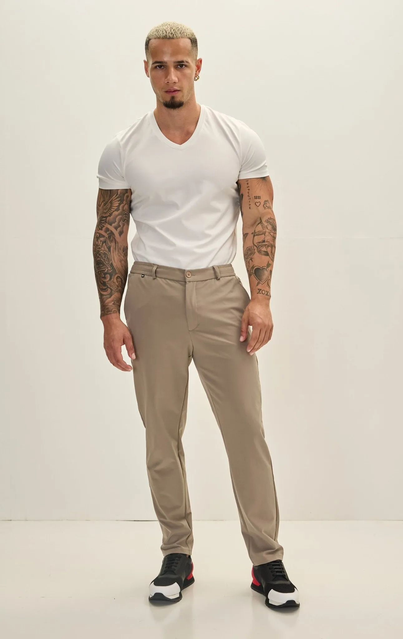 Wrinkle Free Tapered Travel Pants - Vizon