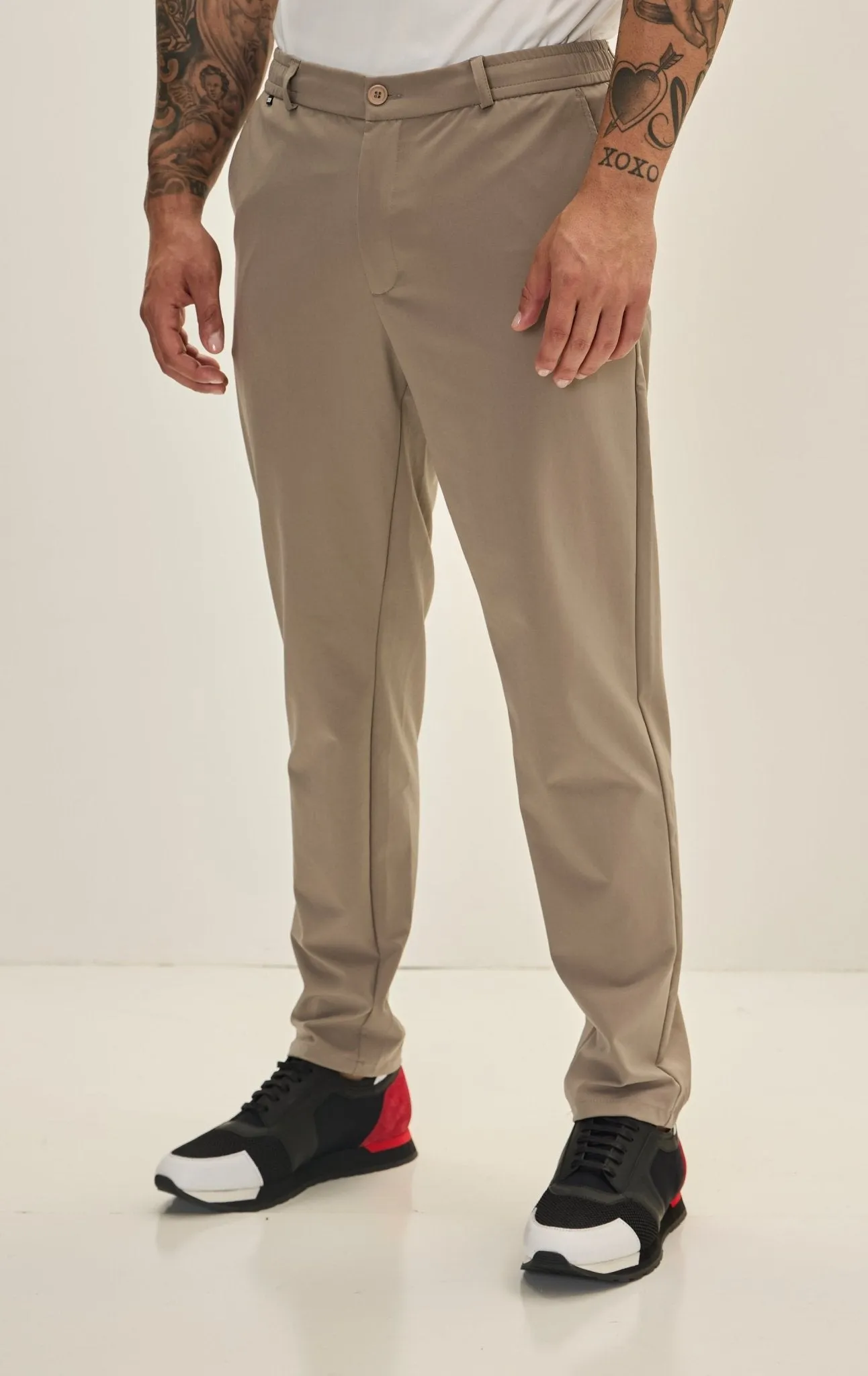 Wrinkle Free Tapered Travel Pants - Vizon