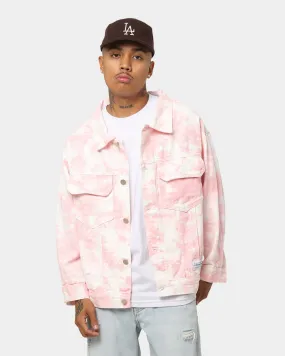 XXIII Tampico Tie Dye Denim Jacket Pink