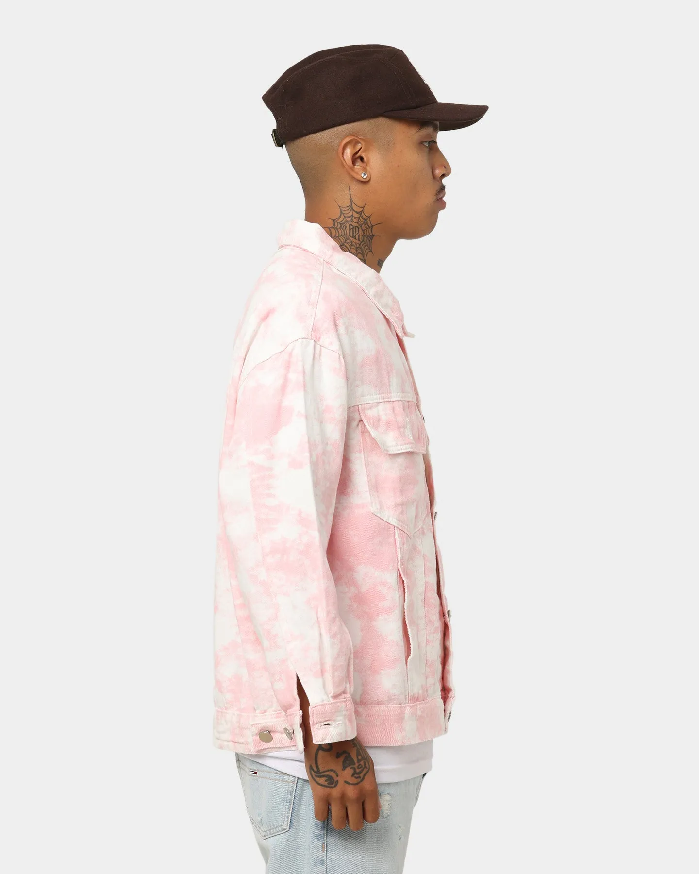 XXIII Tampico Tie Dye Denim Jacket Pink