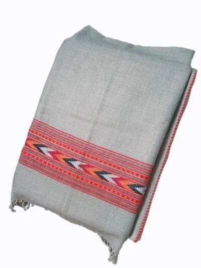 Yak Wool Shawl | Greyish Colour | Handwoven